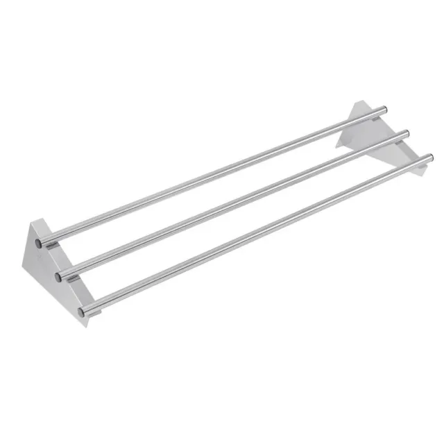 Pipe Wall Shelf 1200x300x225mm Vogue Stainless Steel Kitchen Shelving Shelves