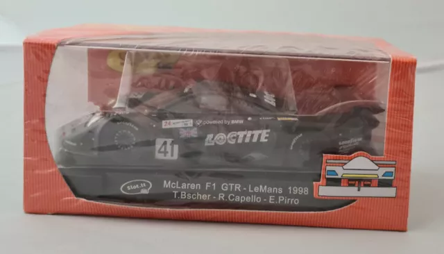 Slot.it Mc Laren F 1 GTR Loctite Le Mans 1998  Nr. 41 NEU / OVP & verschweißt 