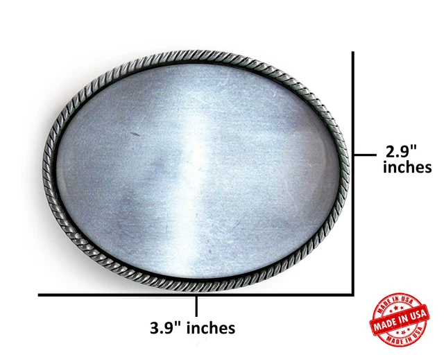 Buckle Blank - Western Rope Edge Oval Buckle Bezel Setting Wholesale