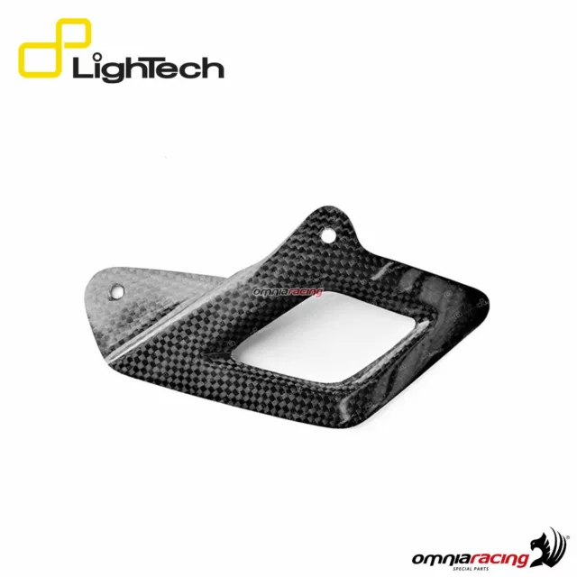 Cubrecadena inferior brillante fibra carbono Lightech para Aprilia RSV4 2011