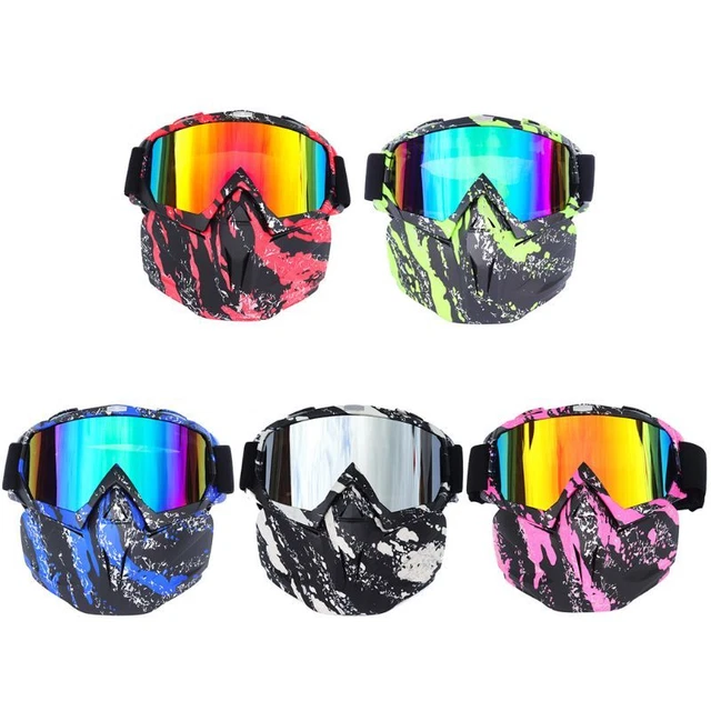 Occhiali UV Moto Occhiali con Staccabili per Attività Outdoor