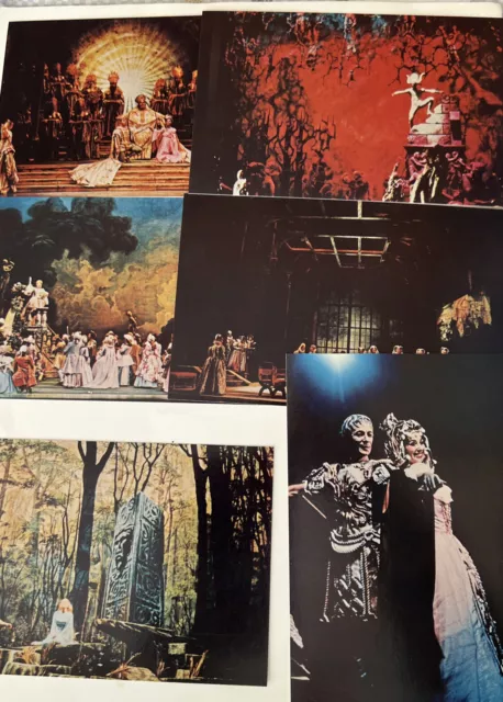 Six NY Opera Guild Vintage Postcards: Magic Flute, Manson….