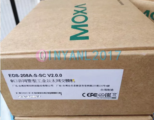 1PCS Brand new MOXA EDS-208A-S-SC Industrial Ethernet switch