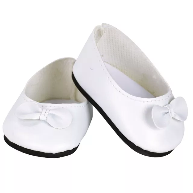 Ballerines blanches pour bébé Petit Câlin & poupée 28 cm - Petitcollin 602805