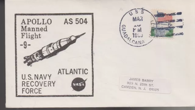 Apollo 9 AS-504 Manned Flight Ersttagsbrief 1969