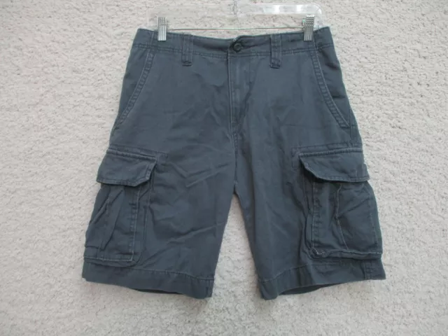 Old Navy Cargo Shorts 28 Mens Dark Gray Pockets Outdoors Cotton Modern Fit Mens