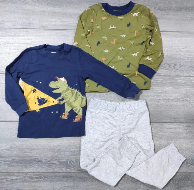 Carters Outfit Shirt Pants 3-Piece 3T Toddler Boys Dinosaur Dino Cute Gift