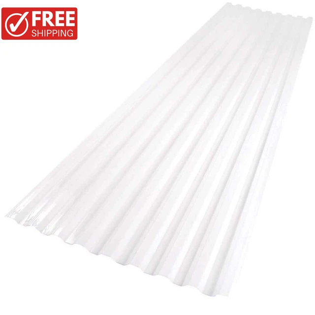 Roof Panel Polycarbonate 26 in. x 6 ft. White Opal Moisture Rot Resistant New