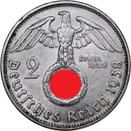 2 Reichsmark - Paul Hindenburg - Deutsches Reich - Silbermünze - Silberbarren