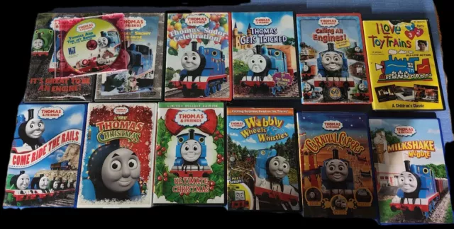 Thomas the Train DVD Lot of 11 Thomas and Friends + More! Tested And Works Great