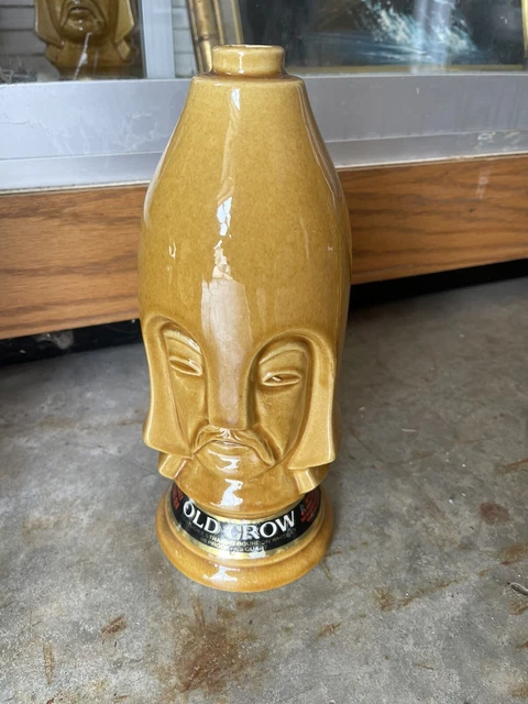 Old Crow Chessman Decanter Light Pawn Without Box Or Cork