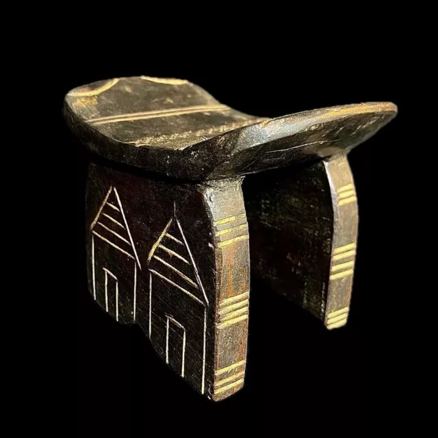 Afrikanische Skulptur Tribal Art Afrikanischer Hocker aus Holz Statue...