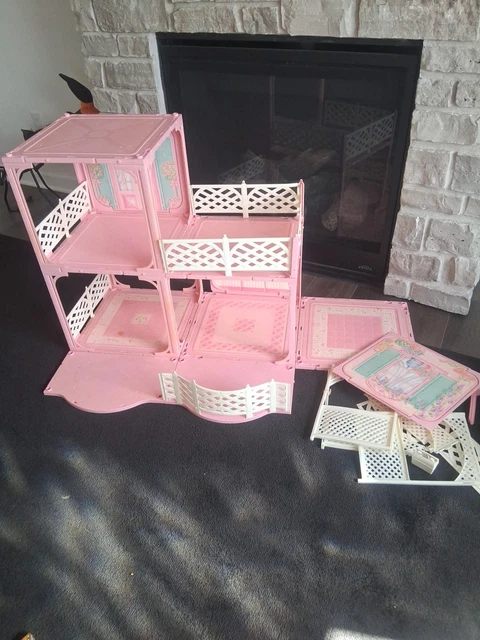 Maison Barbie Pink N Pretty 3-en-1 – Mattel Italie 2000 – Vintage Sous Emballage