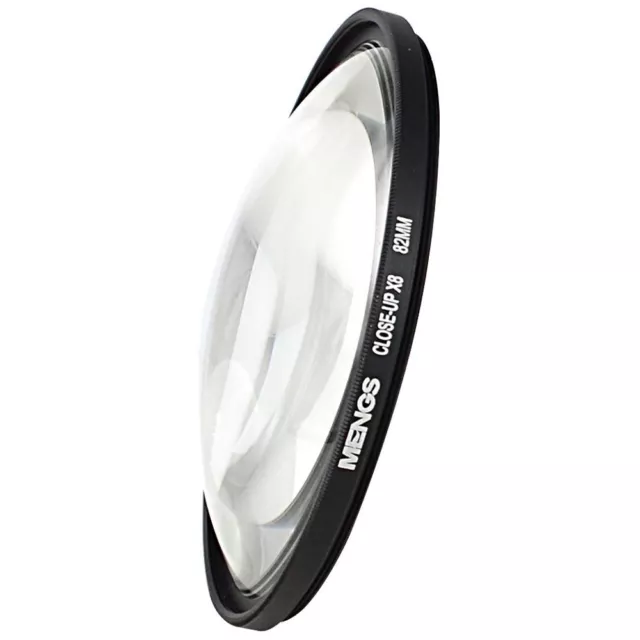 MENGS 82mm Makro Nahaufnahme+8Objektivfilter mit Aluminiumrahmen für DSLR-Kamera