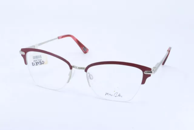 Max Cole MC1517 Burgundy Cat Eye Women Semi-Rimless 51-17-140 Eyeglasses Frames