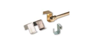 4 ganci supporto x bacchette x tende senza forare infissi tasca stretta LEGGERO 