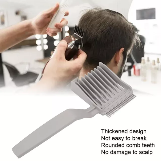 Mens Gradient Hairstyle Comb Blend Friend Fade Comb Flat Top Hair Cutting Combs