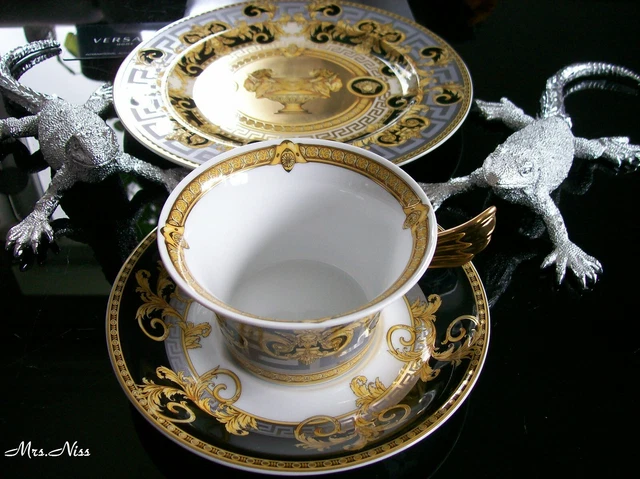 Rosenthal Versace Prestige Gala Set Teller + Tasse 25 Jahre Versace *NEU & OVP* 3