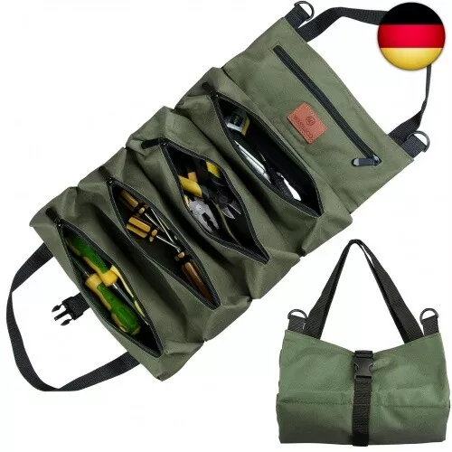 Werkzeug Rolltasche, Canvas Schraubenschlüssel Werkzeugtasche, Mehrzweck