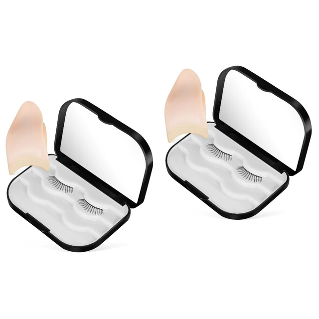2 Count Empty Lash Case False Eyelash Storage Box Fake Eyelashes
