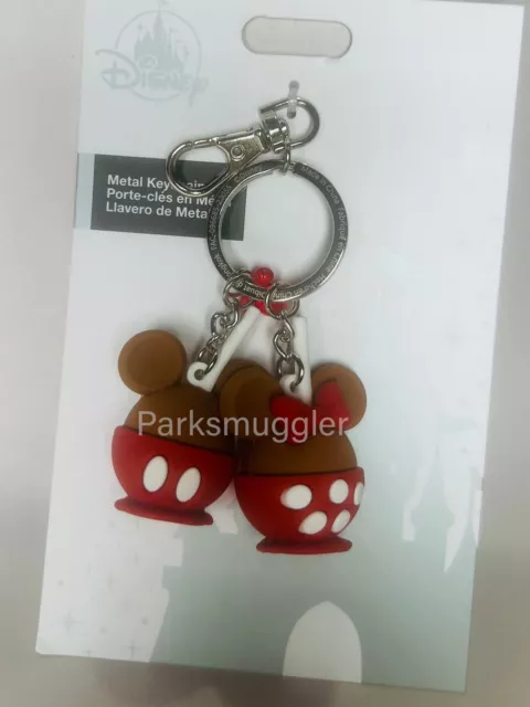 Disney Parks Mickey Minnie Mouse Snacks Cake Pops Cupcake Keychain  2023 NEW.