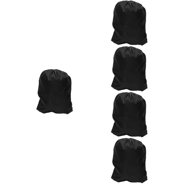 5 piezas bolsa de lavado de viaje grande cordón bolsa de lavado nailon ropa sucia