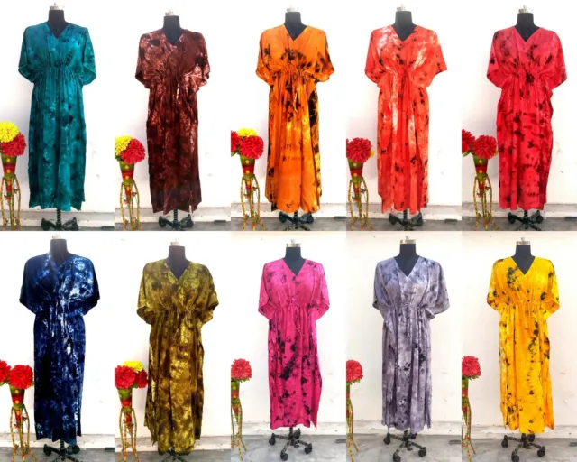 Mariée Indienne Volant Caftan Pyjama, Pyjama Coton Haut Coton