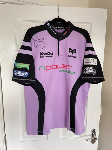 Ospreys Kooga 3rd Rugby Union Shirt Season 2007/08 Size XL Purple