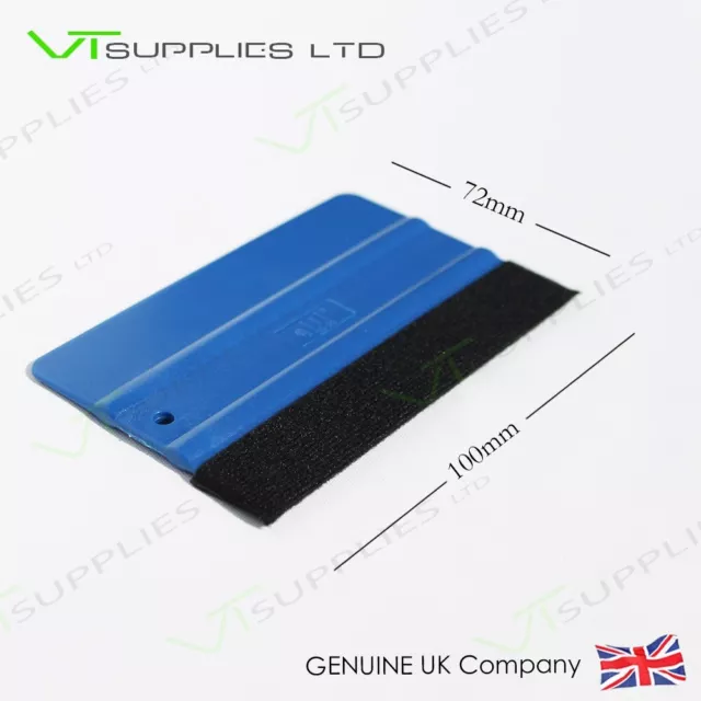 Blue Squeegee Application Tool Vinyl Car Wrap Wrapping Felt Edge