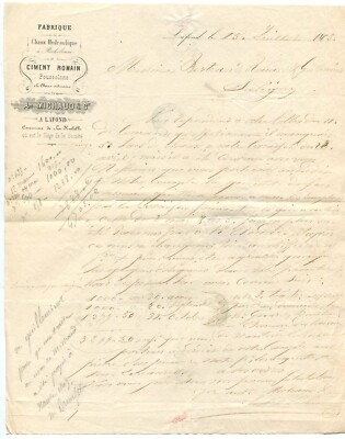 11 LA NOUVELLE LA VALENTINE FACTURE ETS JEANJEAN CHAUX CHARBONS FILETS 1889 