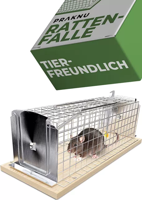 Mausefalle Lebendfalle Rattenfalle 30cm Groß XXL Falle Mäuse Ratten Lebend Tier