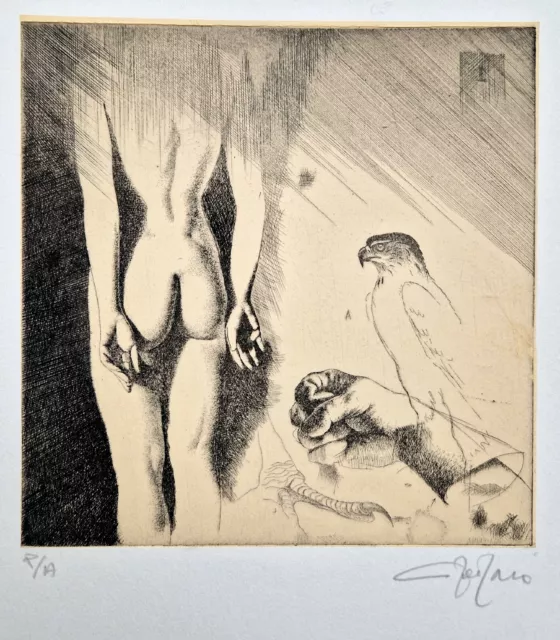 Piero Sbano - Acquaforte acquatinta originale p.a. firmata