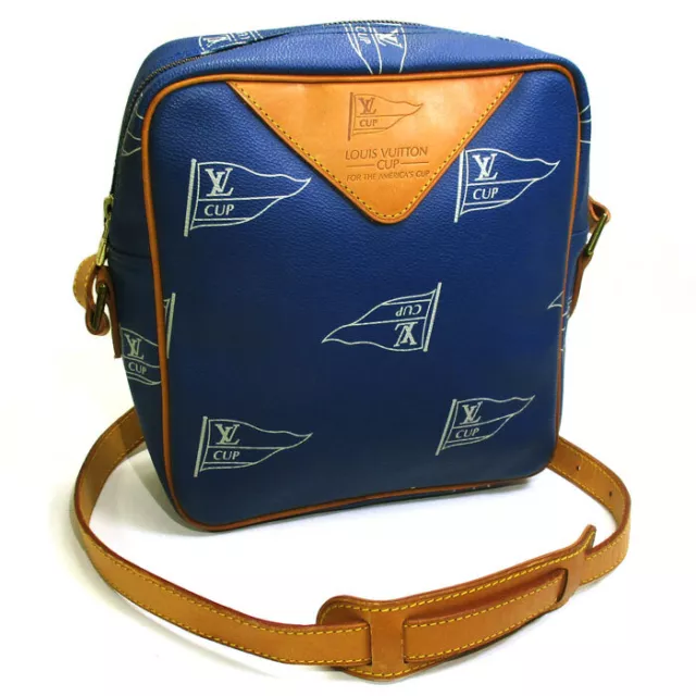 Second Hand Louis Vuitton Sack San Diego Shoulder Bag Cup Blue M80010 3iv03