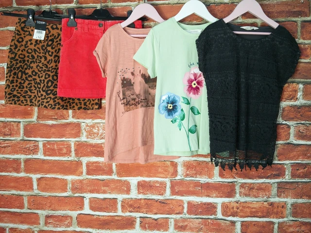 Pacchetti Maglietta Ragazze Età 6-7 Anni John Lewis Next Ecc Set Gonna Leopardata 122Cm