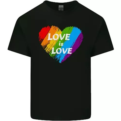 Lgbt Amour Est Amour Gay Pride Jour Conscience Homme Coton T-Shirt Tee