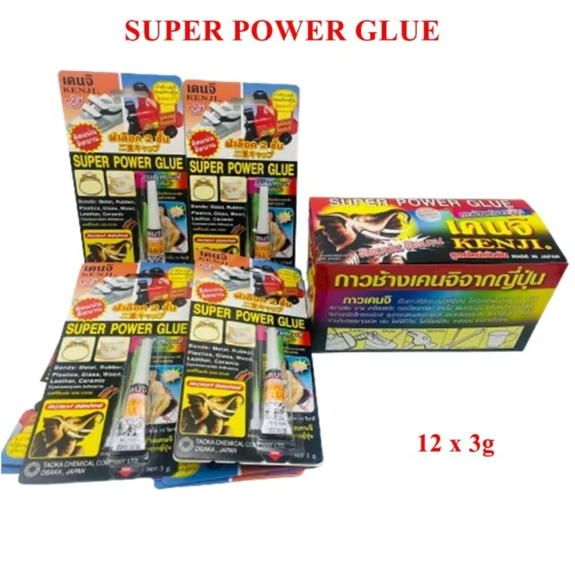 12x3g Super Glue Cyanoacrylate Adhesive Multi-Purpose sticks firmly long time