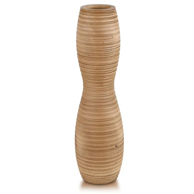 Stylish Stripes and Grooves Hyperbola Mango Tree Wooden Vase