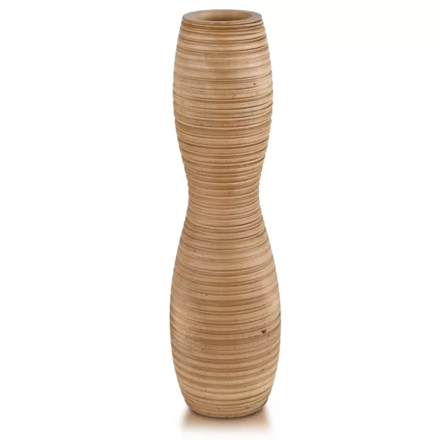 Stylish Stripes and Grooves Hyperbola Mango Tree Wooden Vase