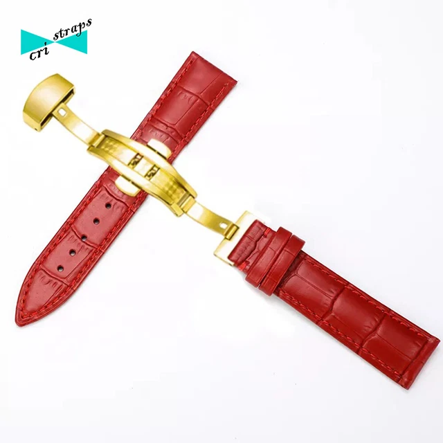cinturino orologio in pelle coccodrillo con chiusura cinturino orologio in pelle coccodrillo con chiusura