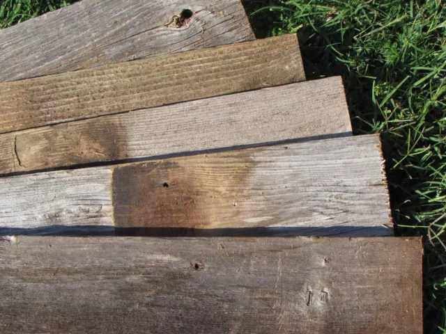 1 Fence Board 18" Reclaimed Old Fence Wood Boards - Weathered Barn Wood Planks 3