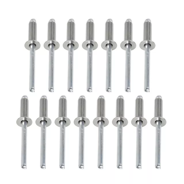 15pcs 4.8mm x 16mm 304 Stainless Steel Blind Rivet Hand Car Tool