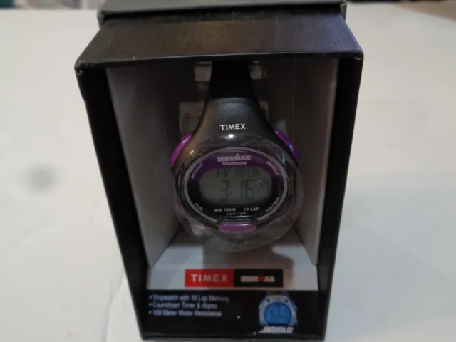 New Women's Timex Ironman Essential 10 Lap Digital Watch - Black