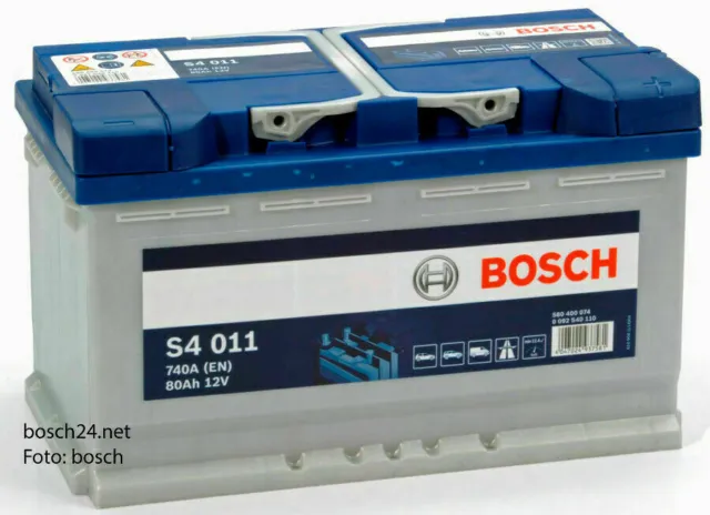 Bosch Starterbatterie S4 12V 80Ah   0092S40110