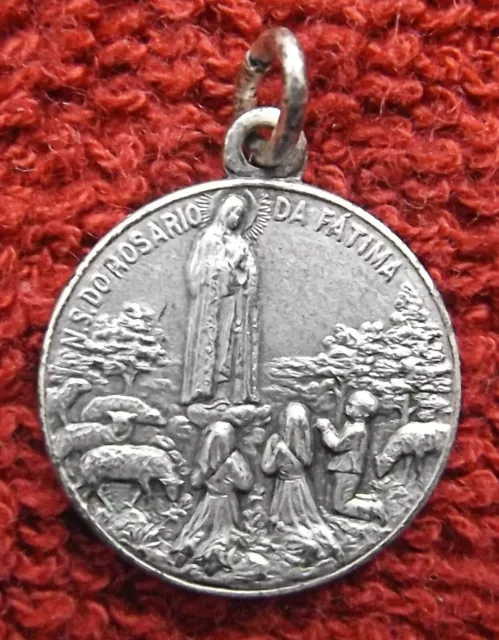 Vintage NS Do Rosario Da Fatima Catholic Medal Medallion
