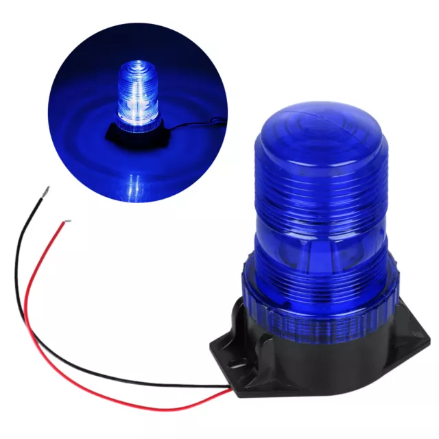 30 LED Emergency Warning Strobe Light 12V Rotating Beacon Blue Forklift Truck