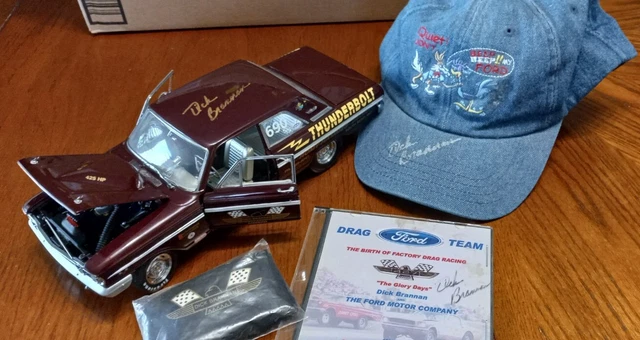 Precision 100 1964 Ford 427 Thunderbolt Die Cast Dick Brannan Auto Autograph Lot Precision 100 1964 Ford 427 Thunderbolt Die Cast Dick Brannan Auto Autograph Lot