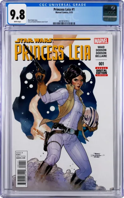 Princess Leia #1 CGC 9.8 (May 2015, Marvel) Waid Story, Dodson Cover, Star Wars