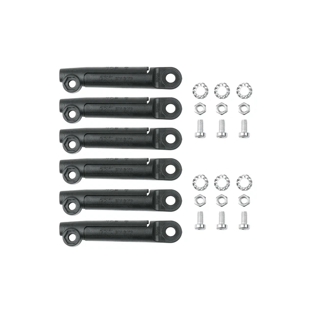 Bike Mudguard Spare SKS Replacement Esc Adaptors for 4.5mm U-Stays Black 6 Pack