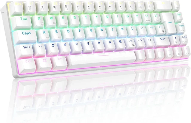 RK ROYAL KLUDGE RK68 Hot-Swappable 65% Wireless Mechanical Keyboard, 60 ...