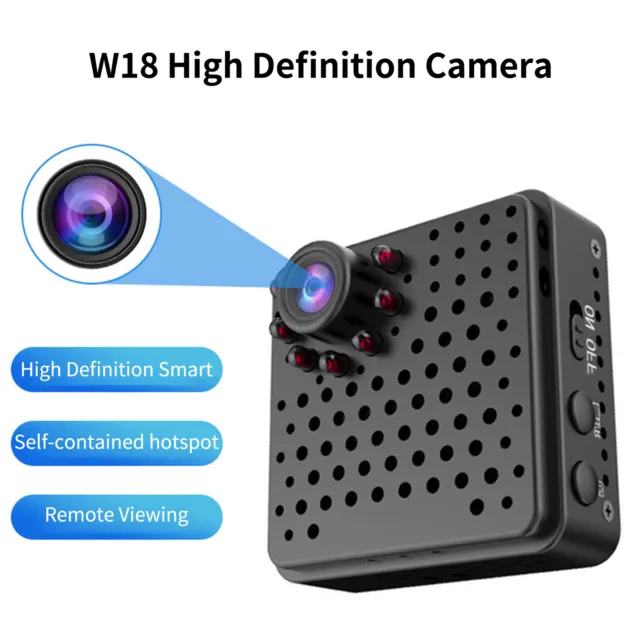 Mini cámara de video inalámbrica W18 transparente ajustable 1080P ligera